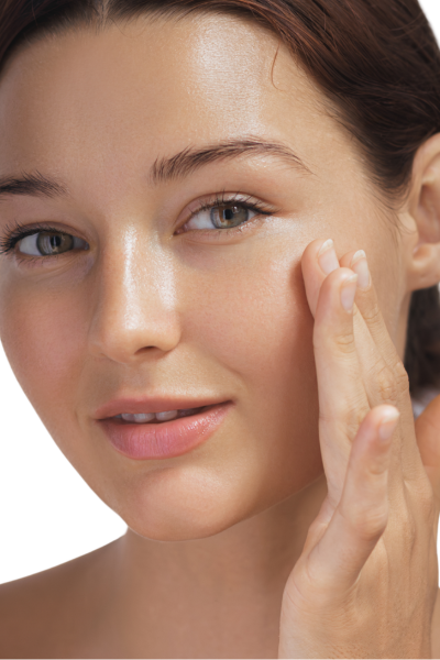 Professional skincare model